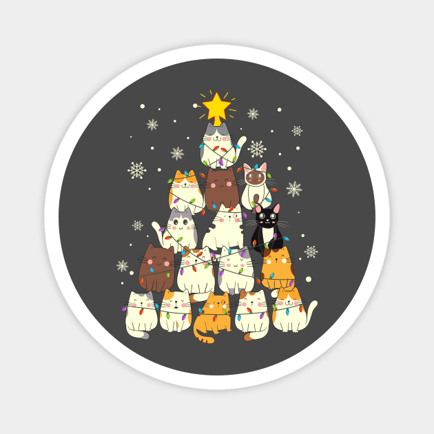 Cat christmas tree Magnet by UnikRay